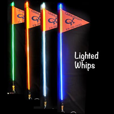 Quick Light 6' Red LED Lighted Whip Kit - QKL701111